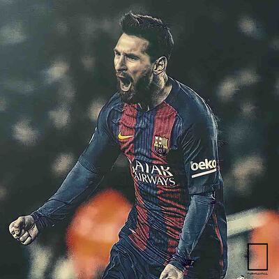تابلو لیونل مسی Lionel Messi  مدل N-97085