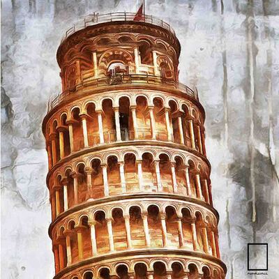 تابلو نقاشی برج پیزا مدل N-99927