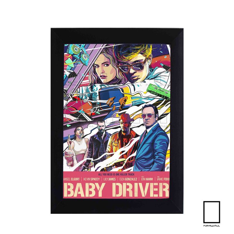 تابلو نقاشی فیلم baby driver مدل N-221441