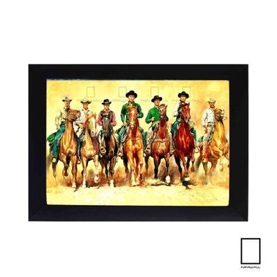 تابلو نقاشی گاوچران Cowboy مدل N-99975