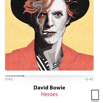 تابلو اهنگ تو (Heroes اثر David Bowie ) مدل N-8110