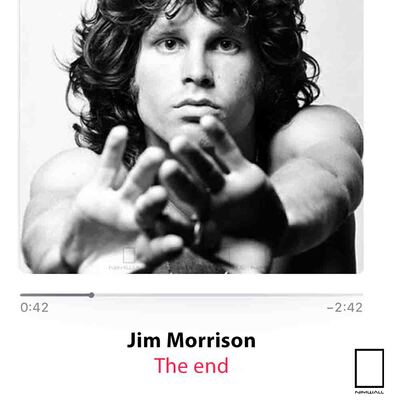 تابلو اهنگ تو (The end اثر Jim Morrison ) مدل N-8111