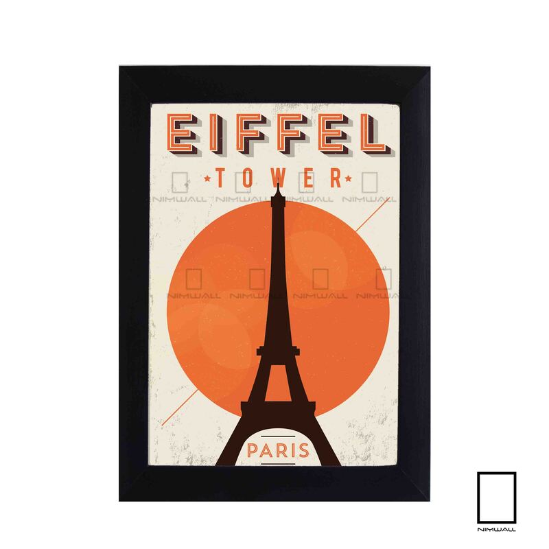 پوستر وینتیج  برج ایفل پاریس مدل N-31240