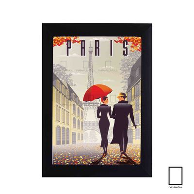 پوستر وینتیج  شهر پاریس مدل N-31244