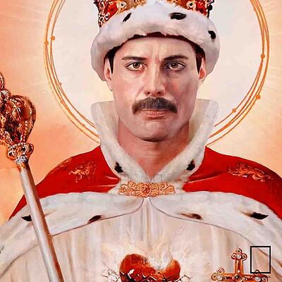تابلو مسیح طرح فردی مرکوری Freddie Mercury مدل N-99998