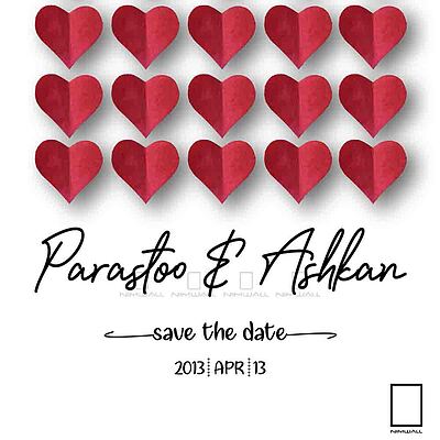 تابلو سفارشی  « Save The Date » مدل N-9708