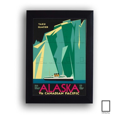 پوستر وینتیج ایالت آلاسکا مدل N-31096