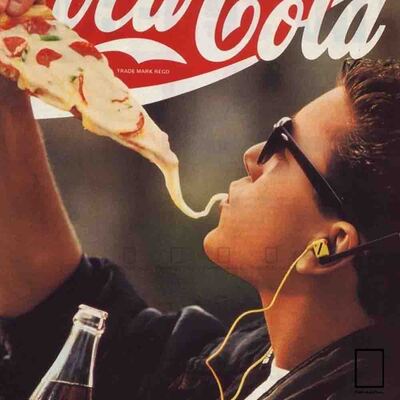 پوستر تبلیغ قدیمی کوکا کولا مدل N-31152