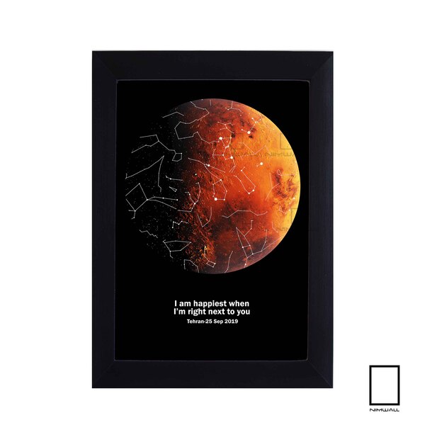 تابلو سفارشی « اسمانِ تو » طرح مریخ مدل N-9756