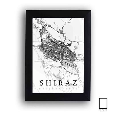 تابلو نقشه شهر شیراز مدل N-61005