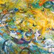 تابلو نقاشی روز پنجم آفرینش اثر استاد محمود فرشچیان مدل N-99877