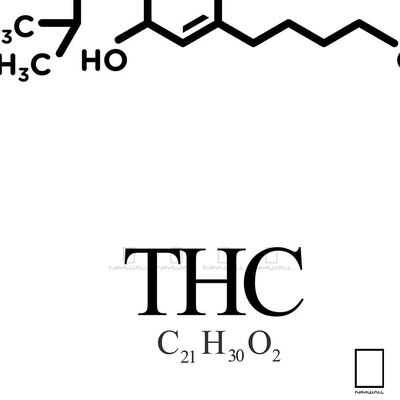 تابلو فرمول شیمیایی THC مدل N-93102