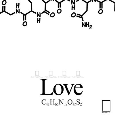 تابلو فرمول شیمیایی عشق مدل N-93105