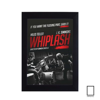 پوستر مینیمال فیلم  ویپلش Whiplash مدل N-221116