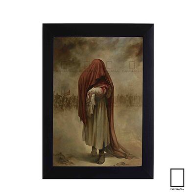 تابلو نقاشی عاشورا اثر حسن روح الامین مدل N-99907